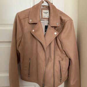 Abercrombie Faux Suede Moto Jacket